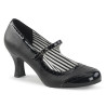 Pleaser Pink Label JENNA-06 Black Vegan Men Pumps