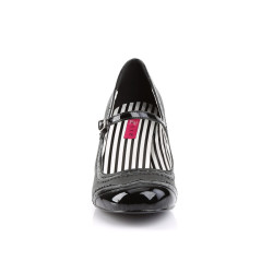 Pleaser Pink Label JENNA-06 Black Vegan Men Pumps
