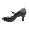 Pleaser Pink Label JENNA-06 Black Vegan Men Pumps