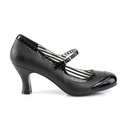 Pleaser Pink Label JENNA-06 Black Vegan Men Pumps
