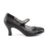 Pleaser Pink Label JENNA-06 Black Vegan Men Pumps