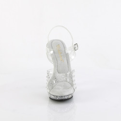 Fabulicious LIP-108RS Clear Strass High Heeled Sandals