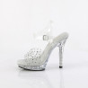 Fabulicious LIP-108RS Clear Strass High Heeled Sandals