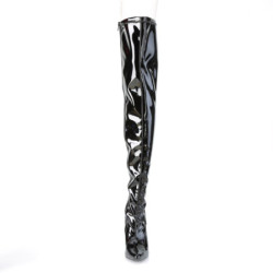 Pleaser CLASSIQUE-3000 Patent Thigh High Stiletto Boots