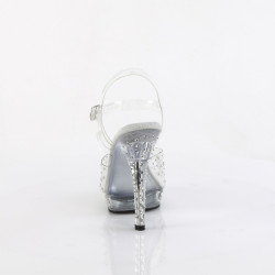 Fabulicious LIP-108RS Clear Strass High Heeled Sandals