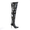 Pleaser CLASSIQUE-3000 Patent Thigh High Stiletto Boots