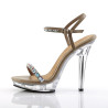 Fabulicious LIP-131 Taupe Summer High Heels Sandals