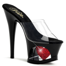 Pleaser MOON-701HRS Heart Platform High Heeled Shoes