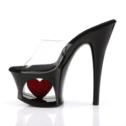 Pleaser MOON-701HRS Heart Platform High Heeled Shoes