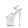 Pleaser NAUGHTY-809 White Exotic Pole Dance High Heels