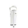 Pleaser NAUGHTY-809 White Exotic Pole Dance High Heels