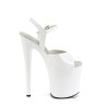 Pleaser NAUGHTY-809 White Exotic Pole Dance High Heels
