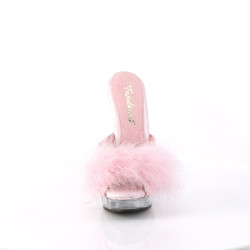 Fabulicious SULTRY-601F Rose Vegan Feathers Transparent