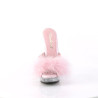 Fabulicious SULTRY-601F Rose Vegan Feathers Transparent