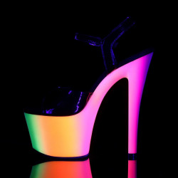 Pleaser RAINBOW-309UV Neon High Heeled Pole Dance Shoes