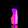 Pleaser RAINBOW-309UV Neon High Heeled Pole Dance Shoes