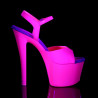 Pleaser SKY-309UV Pink Platform High Heels Disco Shoes