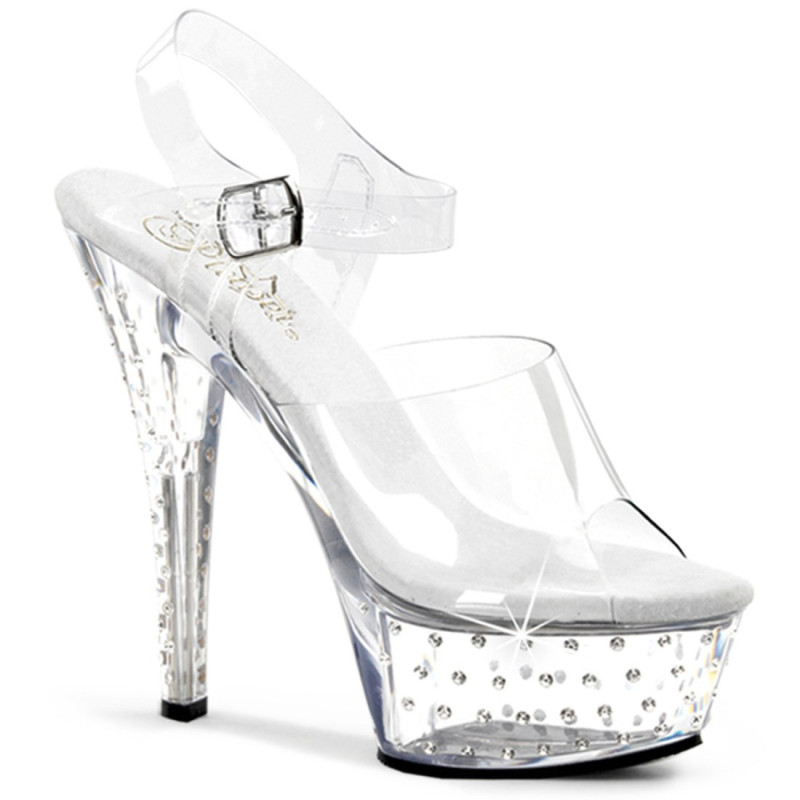 Pleaser STARDUST-608 Strass Platform High Heeled Shoes Pleaser STARDUST-608 Strass Platform High Heeled Shoes