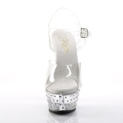 Pleaser STARDUST-608 Strass Platform High Heeled Shoes