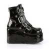 Demonia CONCORD-57 Black Patent Women Platform Boots