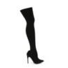 Pleaser COURTLY-3005 Stretch Pull-On Thigh High Boot