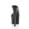Pleaser STARDUST-701 Black Strass Platform Heeled Mules