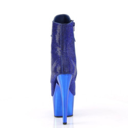 Pleaser ADORE-1020CHRS Blue Strass Chrome Sale Women