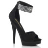 Fabulicious SULTRY-625 Black Vegan Suede Sale Women