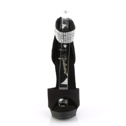 Fabulicious SULTRY-625 Black Vegan Suede Sale Women