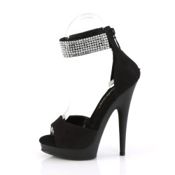 Fabulicious SULTRY-625 Black Vegan Suede Sale Women