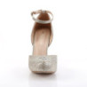 Pleaser ADORE-1018HCT Transparent Silver Hologram Tinte