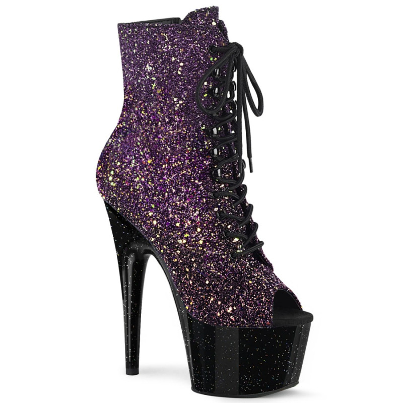 Pleaser ADORE-1021OMBG Purple Glitter Black Sale Women Pleaser ADORE-1021OMBG Purple Glitter Black Sale Women