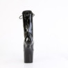 Pleaser CRAZE-1040 Black Patent High Heeled Ankle Boots