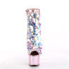 Pleaser ADORE-1031SSQ Patent Sequin Rose Metallic Chrom