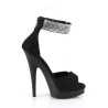 Fabulicious SULTRY-625 Black Vegan Suede Sale Women