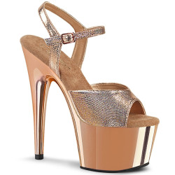 Pleaser ADORE-709 Rose Gold Metallic Chrome Sale Women