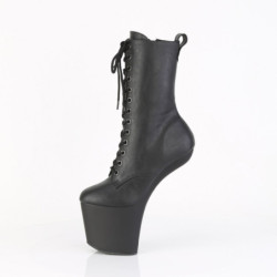 Pleaser CRAZE-1040 Black Vegan Leather Ankle Boots