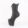 Pleaser CRAZE-1040 Black Vegan Leather Ankle Boots