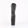 Pleaser CRAZE-1040 Black Vegan Leather Ankle Boots