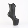 Pleaser CRAZE-1040 Black Vegan Leather Ankle Boots