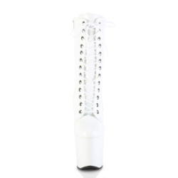Pleaser CRAZE-1040 White Patent Sale Women