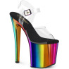 Pleaser ENCHANT-708RC Transparent Rainbow Chrome Sale