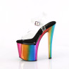 Pleaser ENCHANT-708RC Transparent Rainbow Chrome Sale