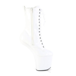 Pleaser CRAZE-1040 White Patent Sale Women