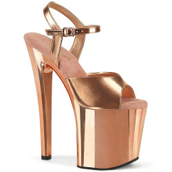 Pleaser ENCHANT-709 Rose Gold Metallic Chrome Sale Women