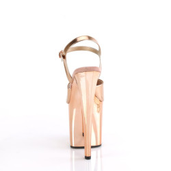Pleaser ENCHANT-709 Rose Gold Metallic Chrome Sale Women