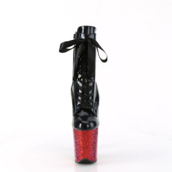 Pleaser FLAMINGO-1020HG Black Hologram Patent Rainbow