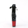 Pleaser FLAMINGO-1020HG Black Hologram Patent Rainbow