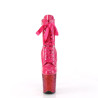 Pleaser FLAMINGO-1020HG Pink Hologram Patent Rainbow