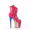 Pleaser FLAMINGO-1020HG Pink Hologram Patent Rainbow